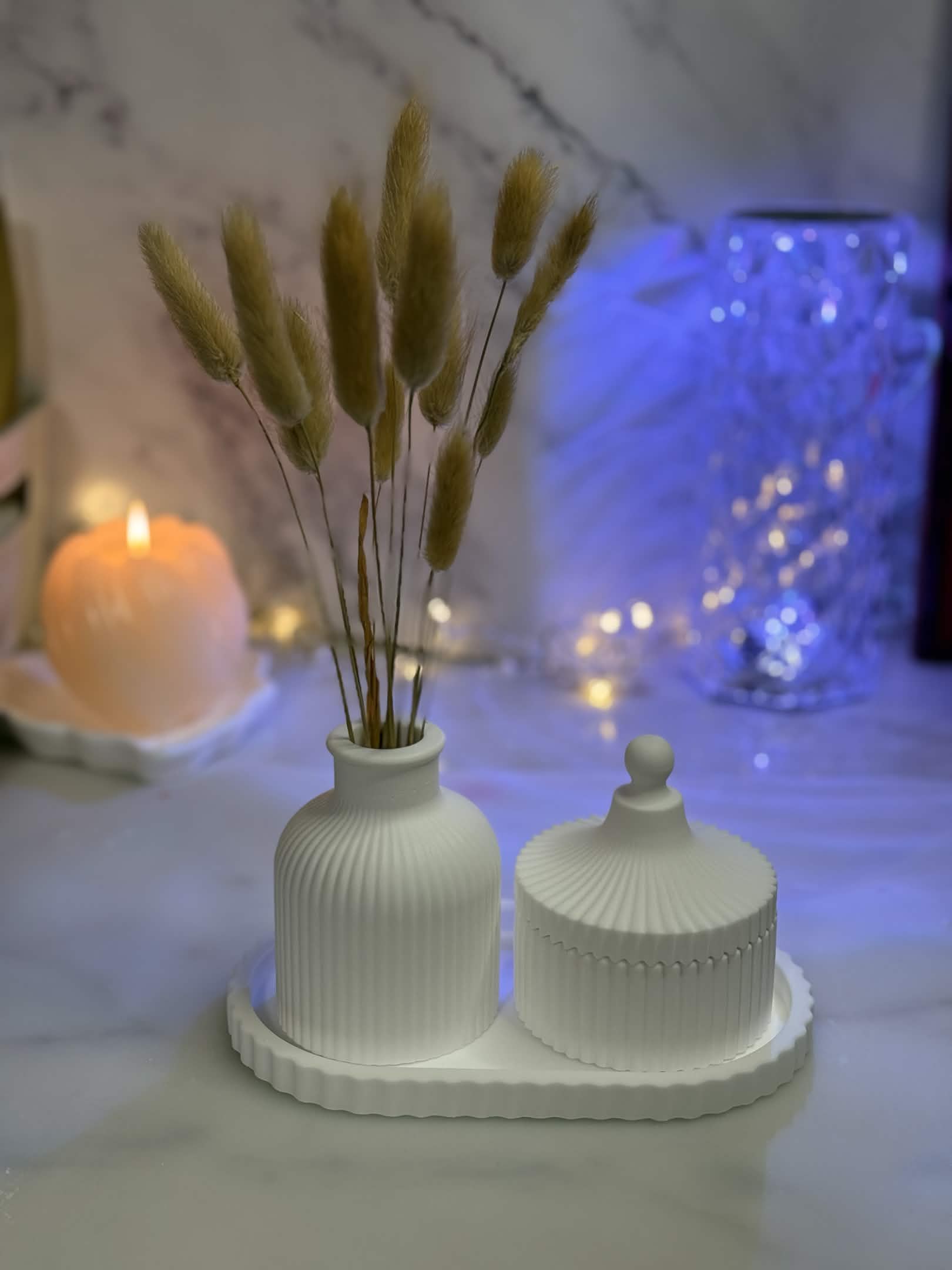 Colecao de Jesmonite AF Studio em ambiente